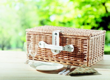 Logotrade promotional giveaway image of: Wicker picnic basket 2 people