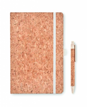 Logotrade promotional giveaways photo of: A5 cork notebook with pen