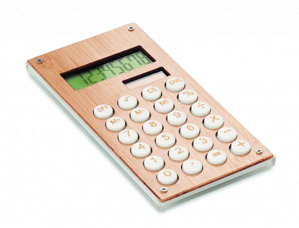 Logotrade business gift image of: 8 digit bamboo calculator