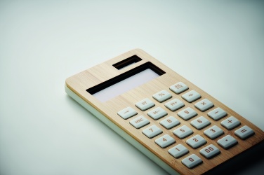 Logo trade business gifts image of: 12 digit bamboo calculator