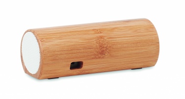 Logo trade promotional merchandise photo of: Wireless bamboo speaker 2x5W