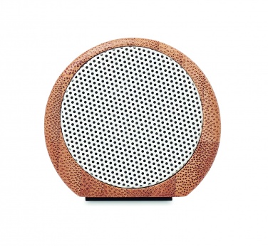 Logo trade promotional item photo of: Wireless bamboo speaker 2x5W