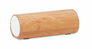 Logo trade corporate gift photo of: Wireless bamboo speaker 2x5W