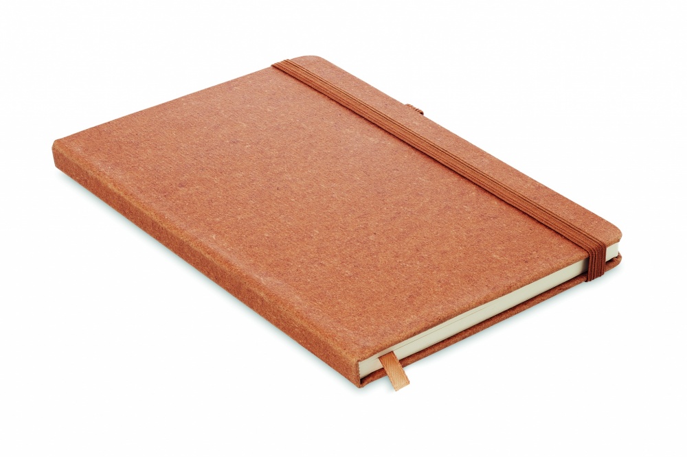 Logo trade promotional items image of: Recycled Leather A5 notebook