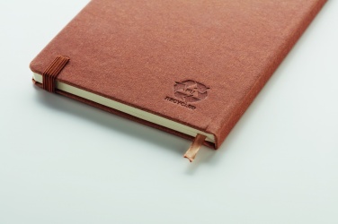 Logo trade promotional giveaways picture of: Recycled Leather A5 notebook