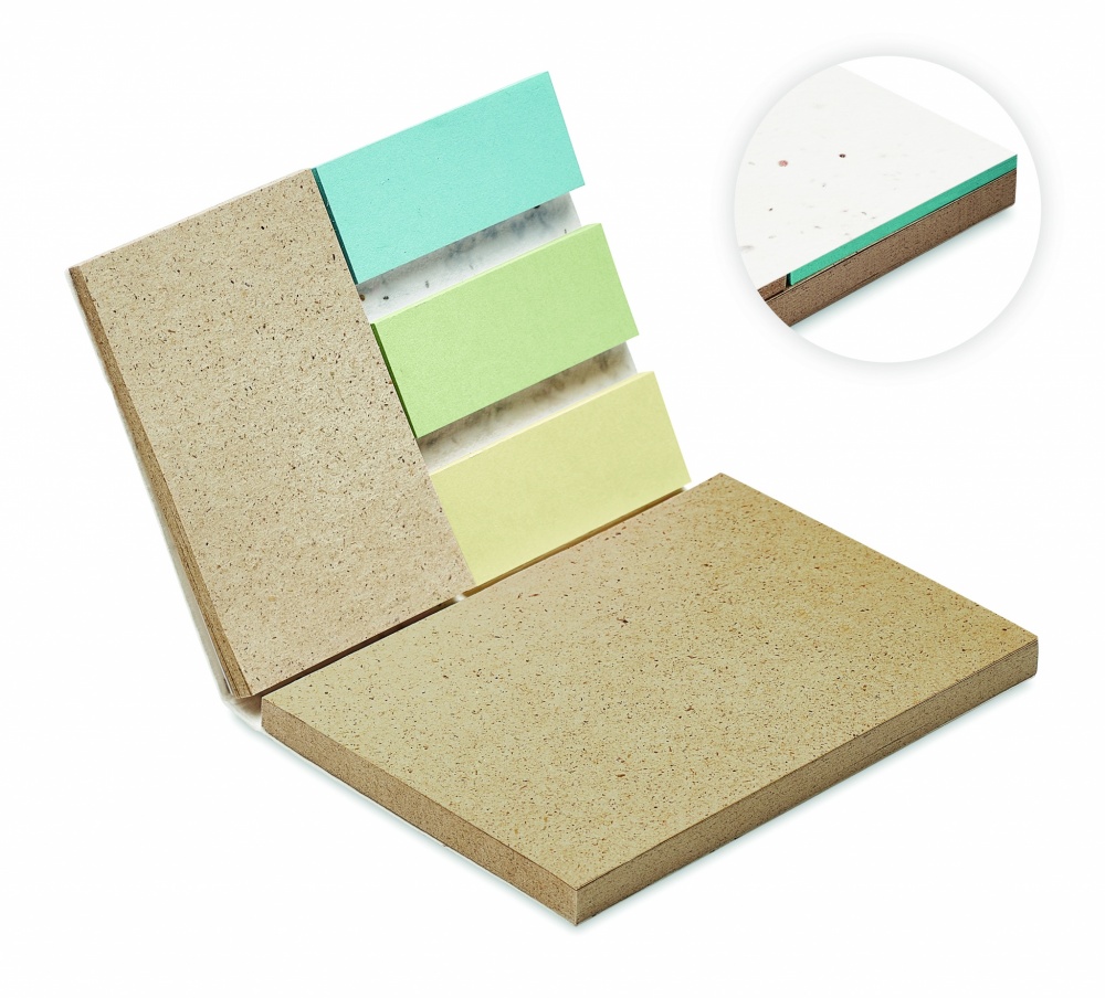 Logotrade promotional product image of: Grass/seed paper memo pad