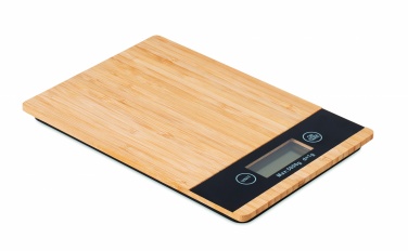 Logo trade promotional product photo of: Bamboo digital kitchen scales