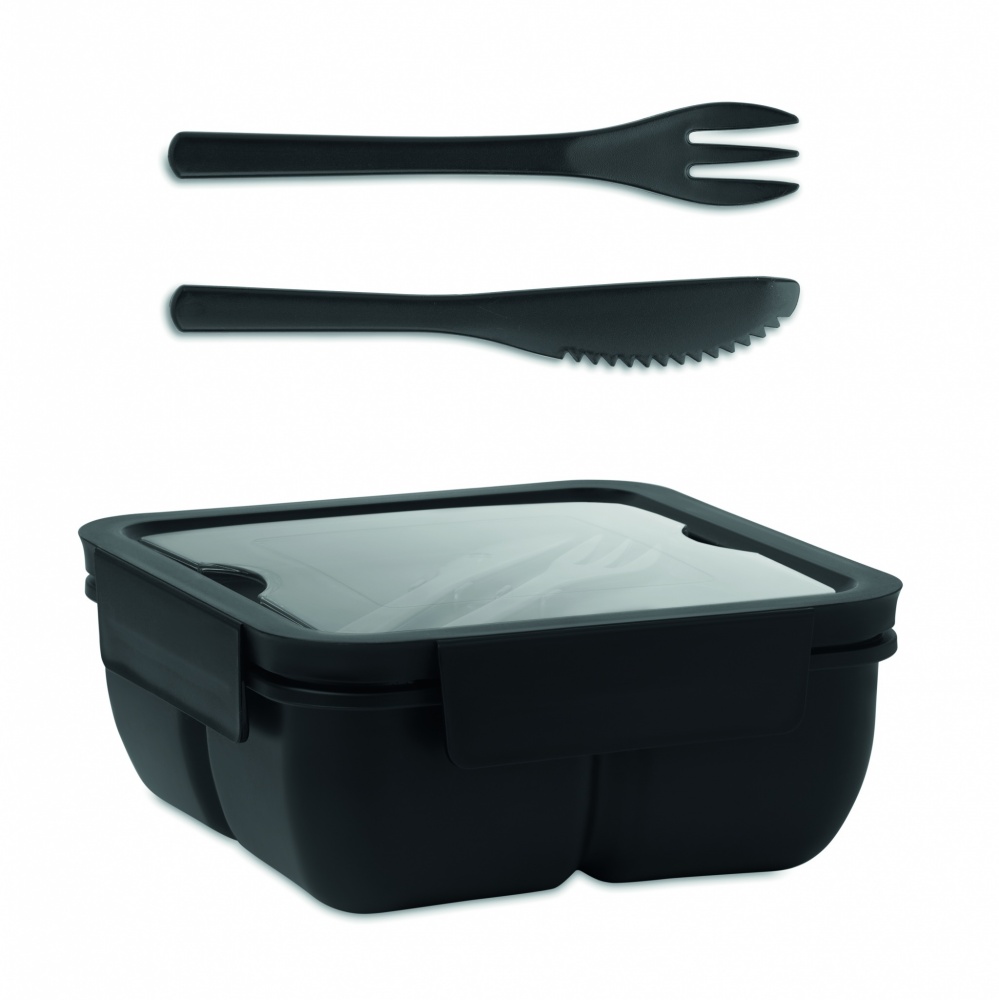 Logotrade advertising products photo of: Lunch box with cutlery 600ml