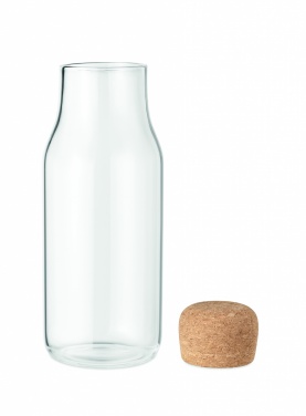 Logotrade promotional product picture of: Glass bottle cork lid 600 ml