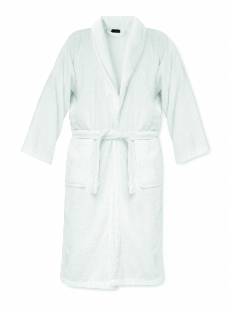 Logo trade promotional gifts image of: Bathrobe organic cotton XL/XXL