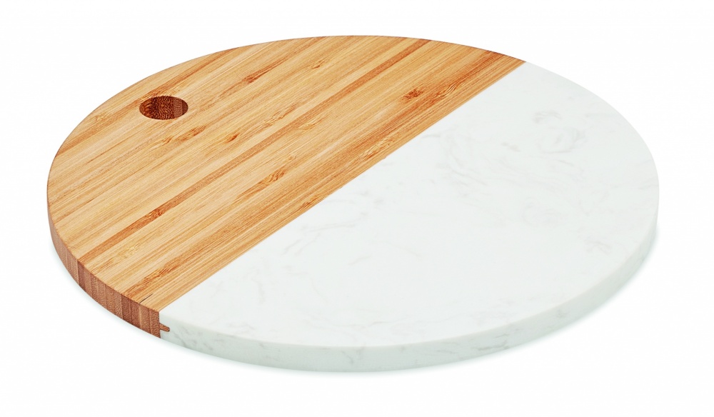 Logo trade promotional merchandise picture of: Marble/ bamboo serving board