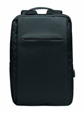 Logo trade promotional giveaways picture of: Laptop backpack in 300D RPET