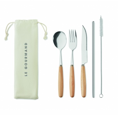 Logo trade promotional giveaway photo of: Cutlery set stainless steel