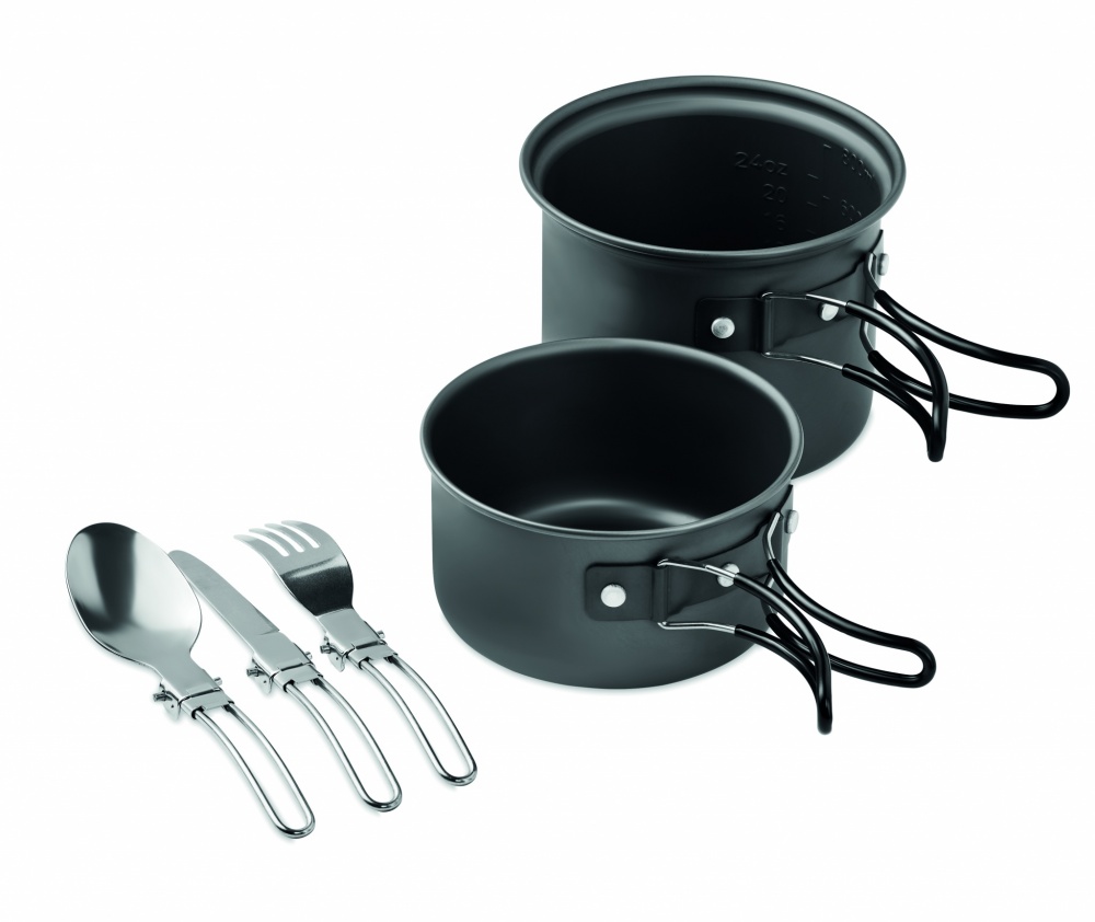 Logotrade promotional merchandise picture of: 2 camping pots with cutlery