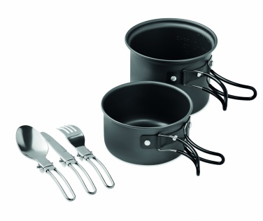 Logotrade promotional merchandise photo of: 2 camping pots with cutlery