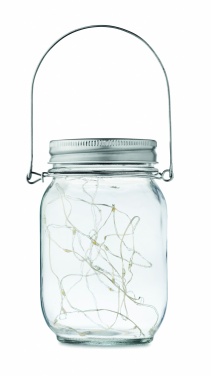 Logo trade promotional giveaways image of: Solar mason jar outdoor lamp