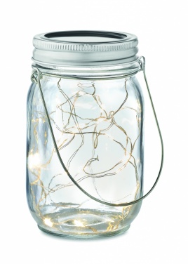 Logo trade promotional items picture of: Solar mason jar outdoor lamp