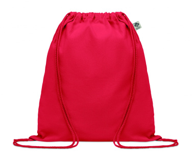 Logo trade promotional giveaways image of: Organic cotton drawstring bag