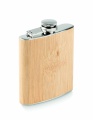 Bamboo slim hip flask 170ml, Beige