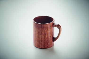 Logo trade corporate gifts image of: Oak wooden mug 280 ml