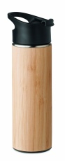 Double wall bamboo flask 450ml