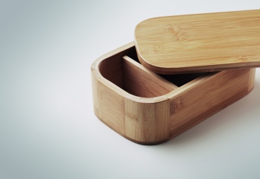 Logo trade promotional giveaways image of: Bamboo lunch box 1000ml