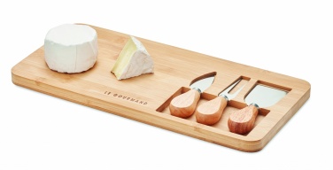 Logotrade corporate gift picture of: Bamboo Cheese board set Leipzig