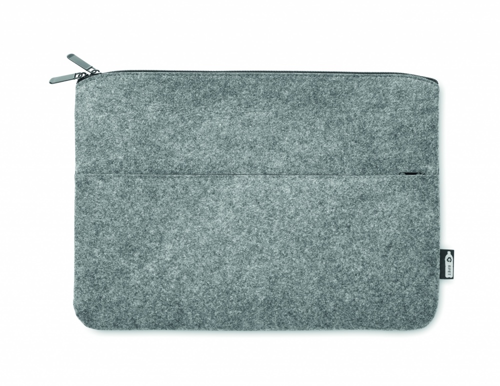 Logo trade promotional product photo of: RPET felt zipped laptop bag