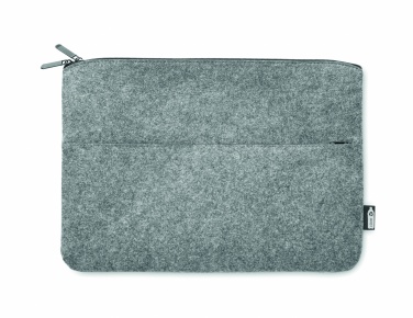 Logotrade promotional giveaway image of: RPET felt zipped laptop bag