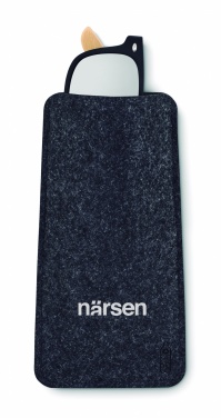 Logo trade promotional gifts picture of: RPET felt glasses case