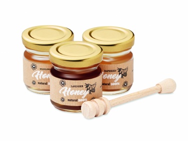 Logotrade promotional item image of: Set of 3 wildflower honey