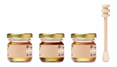 Logotrade promotional merchandise picture of: Set of 3 wildflower honey