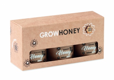 Logotrade promotional products photo of: Set of 3 wildflower honey