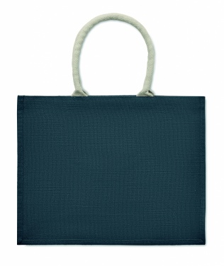 Logo trade promotional giveaway photo of: Jute bag with cotton handle