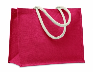 Logo trade promotional item photo of: Jute bag with cotton handle