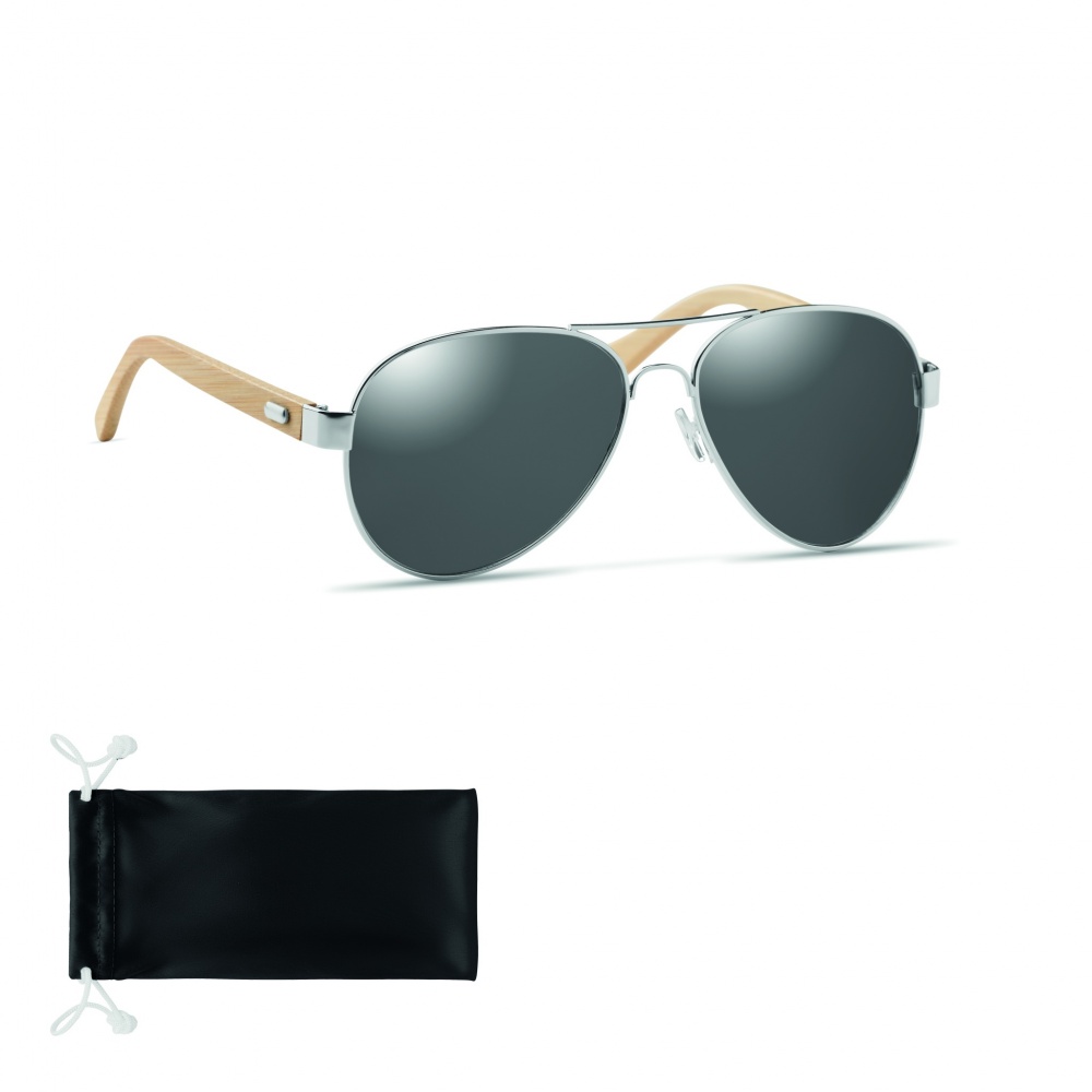 Logotrade corporate gifts photo of: Bamboo sunglasses in pouch TARTU