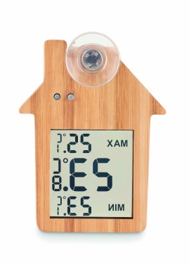 Logotrade advertising products photo of: Bamboo weather station HISA