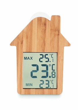 Logotrade promotional merchandise photo of: Bamboo weather station HISA