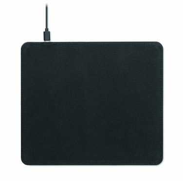 Logo trade advertising products image of: Cork mouse mat charger 15W