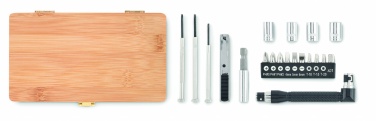 Logotrade promotional giveaway picture of: 21 pcs tool set in bamboo case