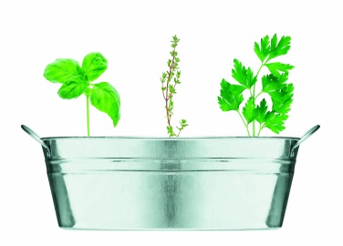 Logotrade promotional merchandise picture of: Zinc tub with 3 herbs seeds