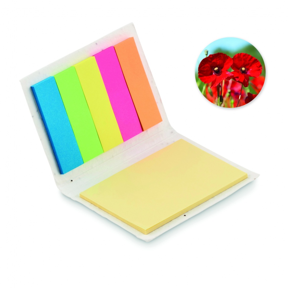 Logo trade promotional gift photo of: Seed paper sticky note pad