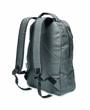 Logo trade promotional items image of: 600D RPET 2 tone backpack