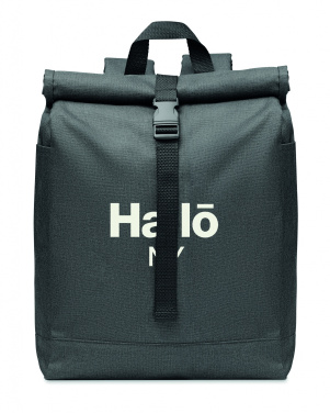 Logo trade promotional merchandise picture of: 600D RPET 2 tone backpack