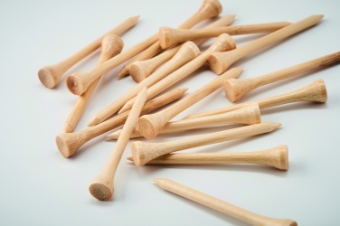 Logo trade corporate gift photo of: 20 bamboo golf tees set