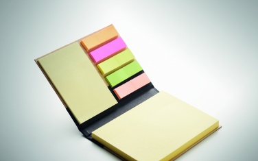 Logo trade promotional gift photo of: Bamboo sticky note memo pad