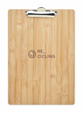 Logo trade promotional giveaways picture of: A4 bamboo clipboard