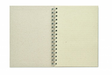 Logo trade promotional products picture of: A5 grass notebook 80 lined