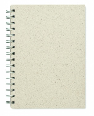 Logotrade promotional merchandise picture of: A5 grass notebook 80 lined