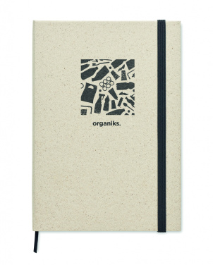 Logotrade promotional product image of: A5 grass notebook 80 lined